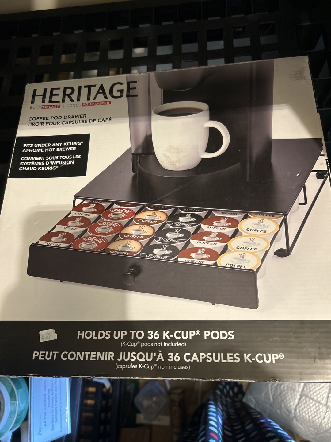 Heritage Coffee Pod Drawer for 36 K-Cup Pods