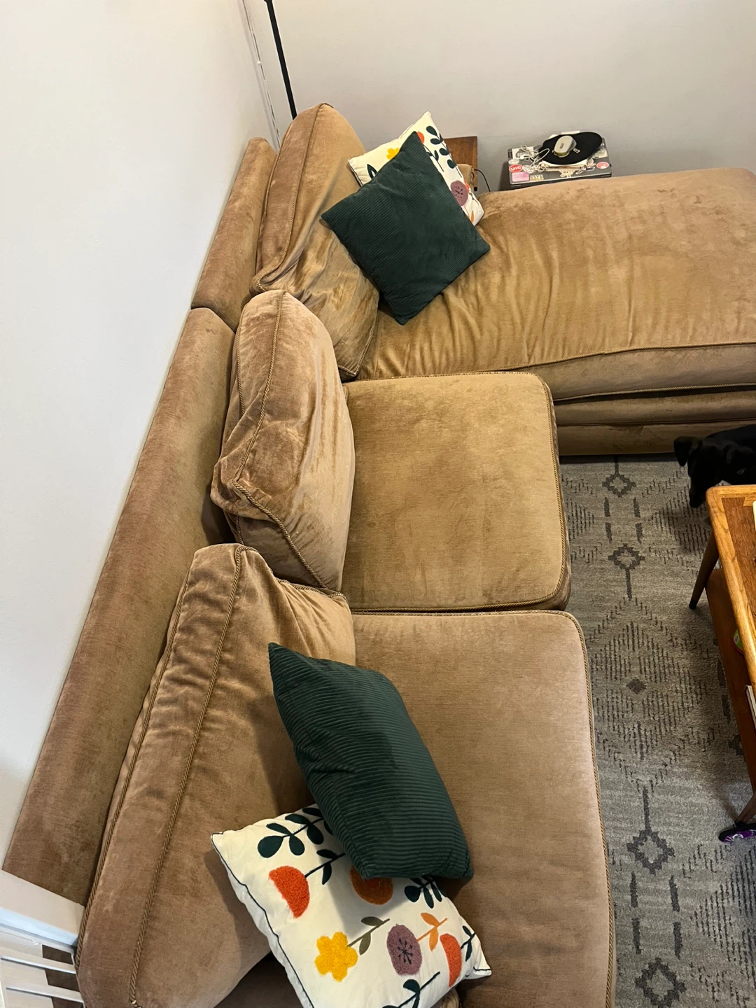 Caramel Sectional Sofa - photo 2