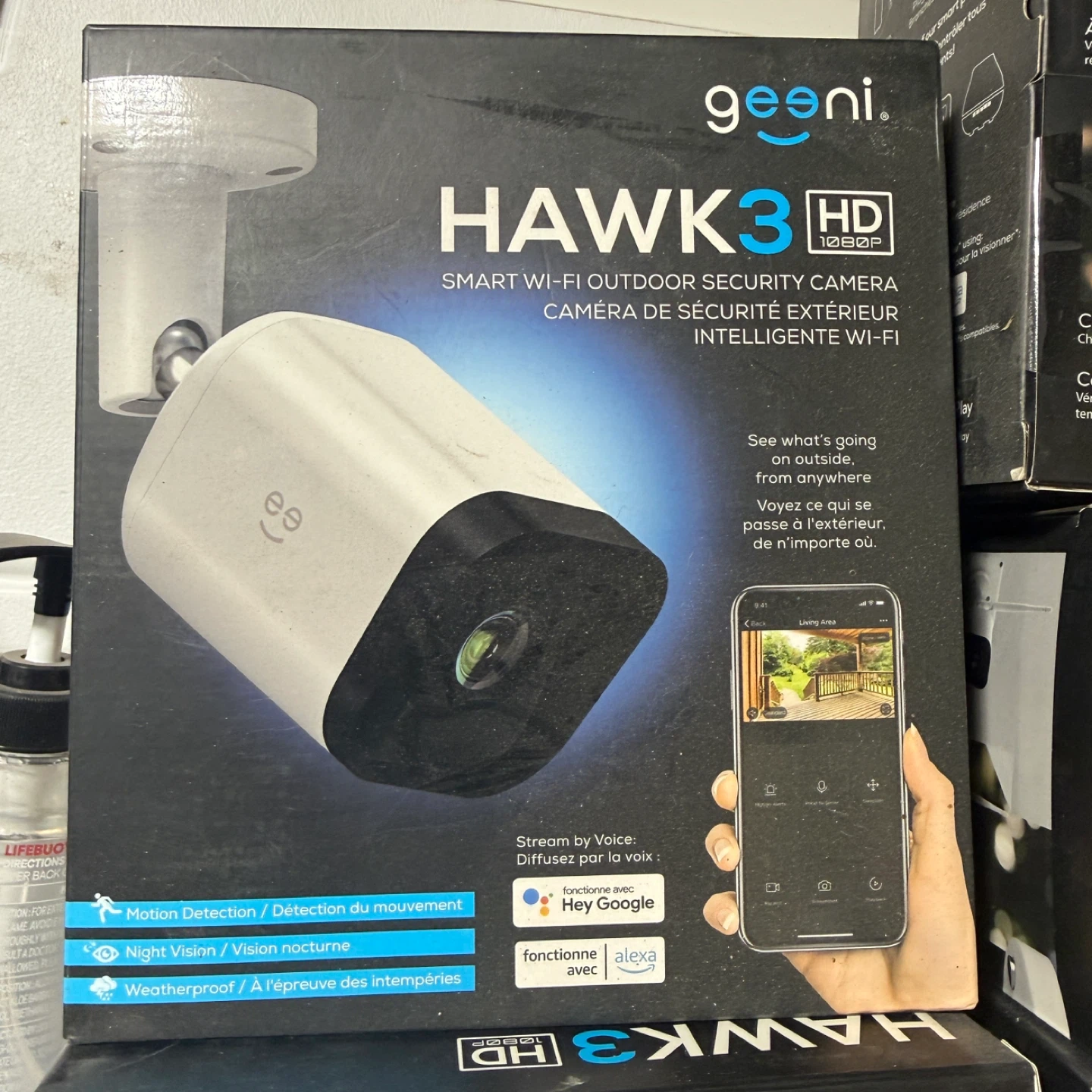 Geeni Hawk3 HD 1080p Smart Wi-Fi Outdoor Security Camera