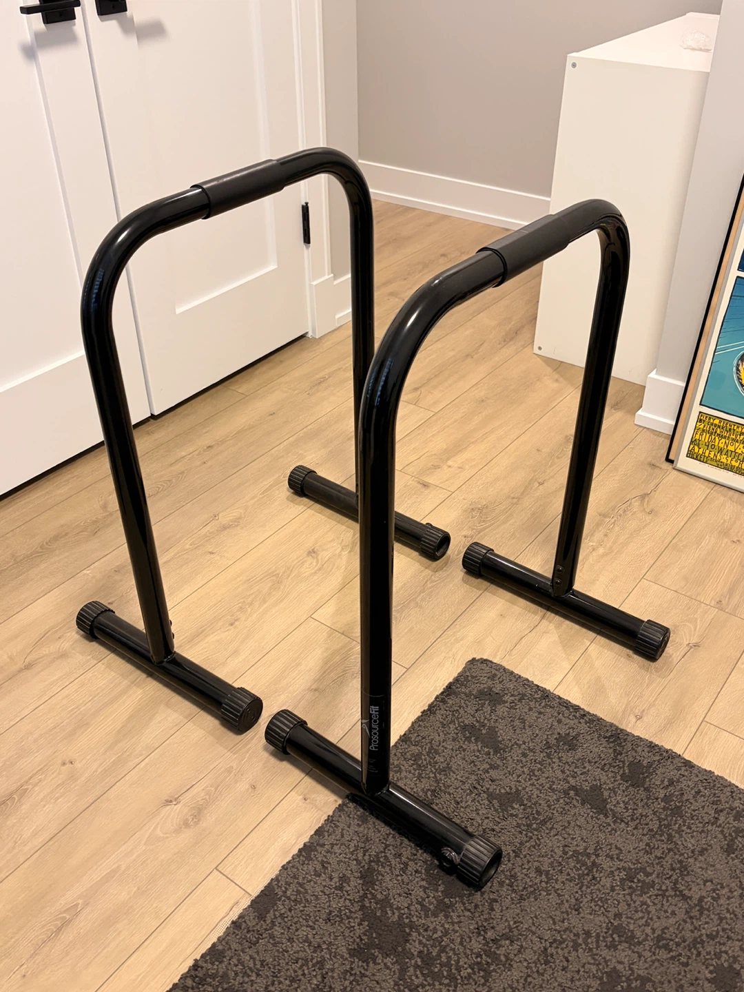 ProSourceFit Dip Station Parallel Bars - Black