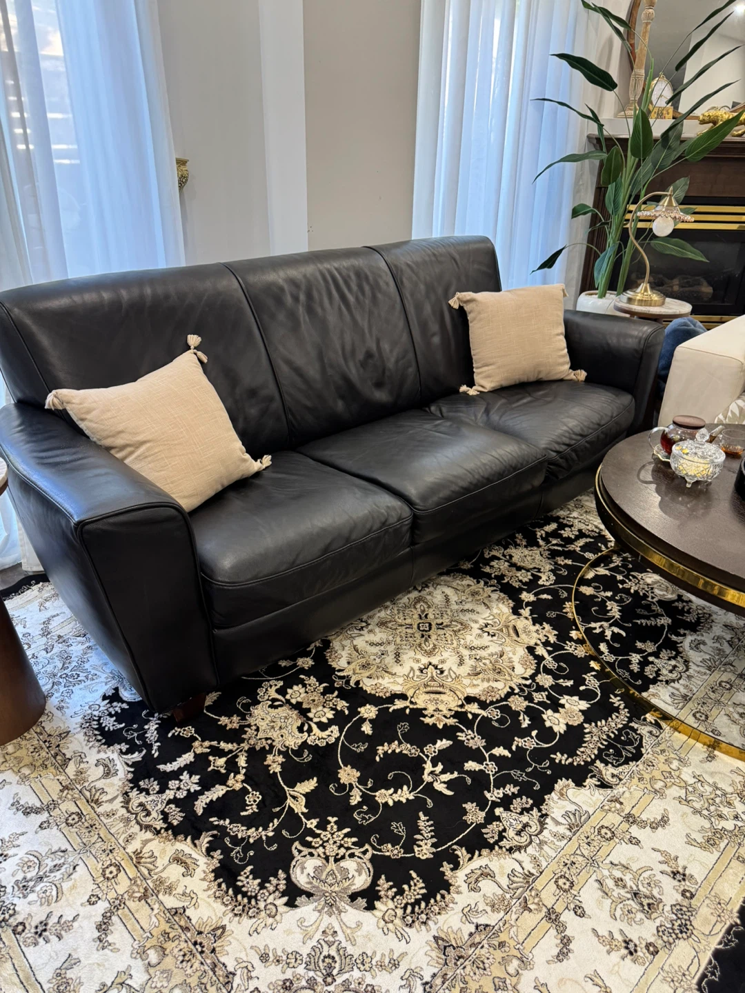 100% Leather Couch