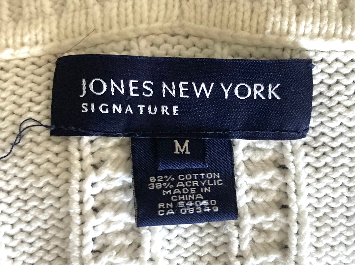 White Jones New York Jersey M - photo 3