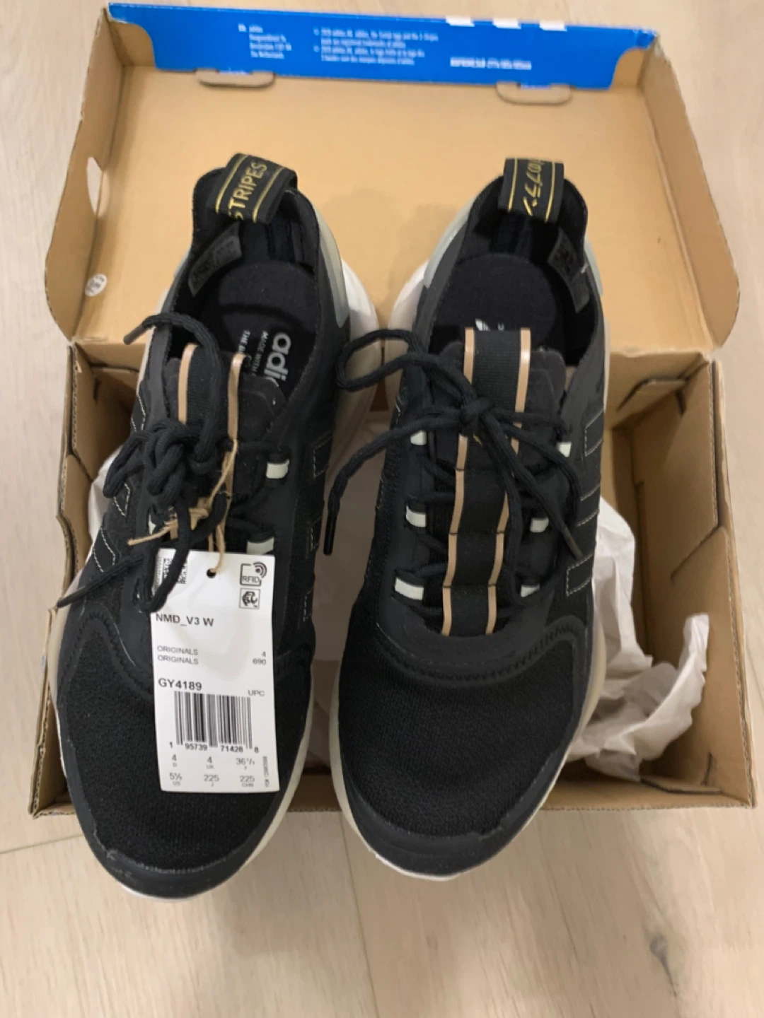 Adidas NMD_V3 W Shoes - Black - Size 5.5 US - photo 2