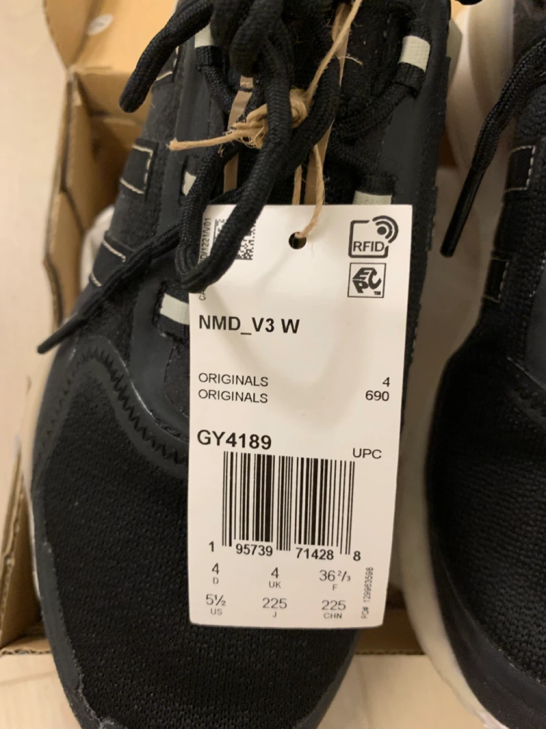 Adidas NMD_V3 W Shoes - Black - Size 5.5 US - photo 3