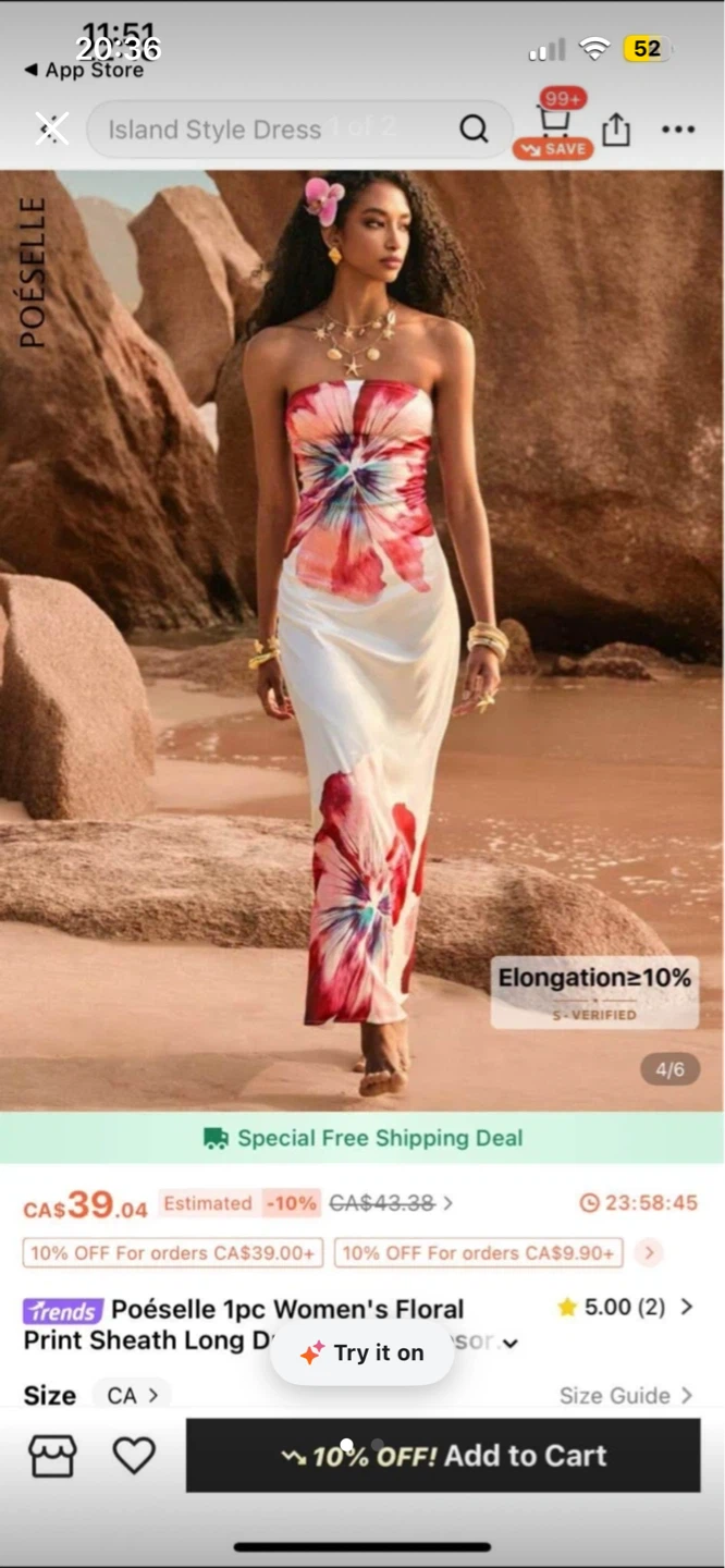 Poéselle Floral Dress NEW