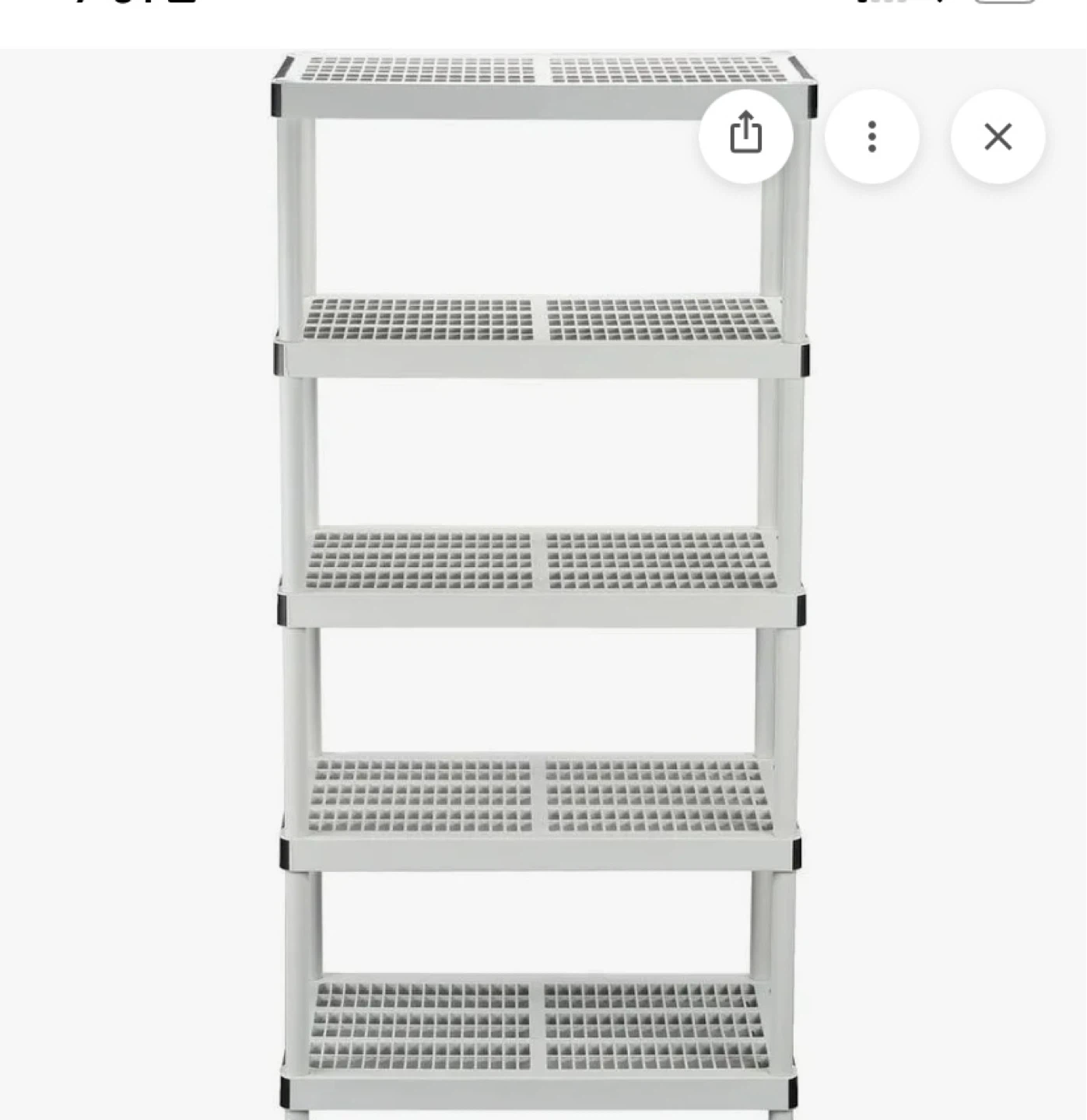 Sturdy 5-Tier Storage Resin Shelf 36”x24” - photo 3