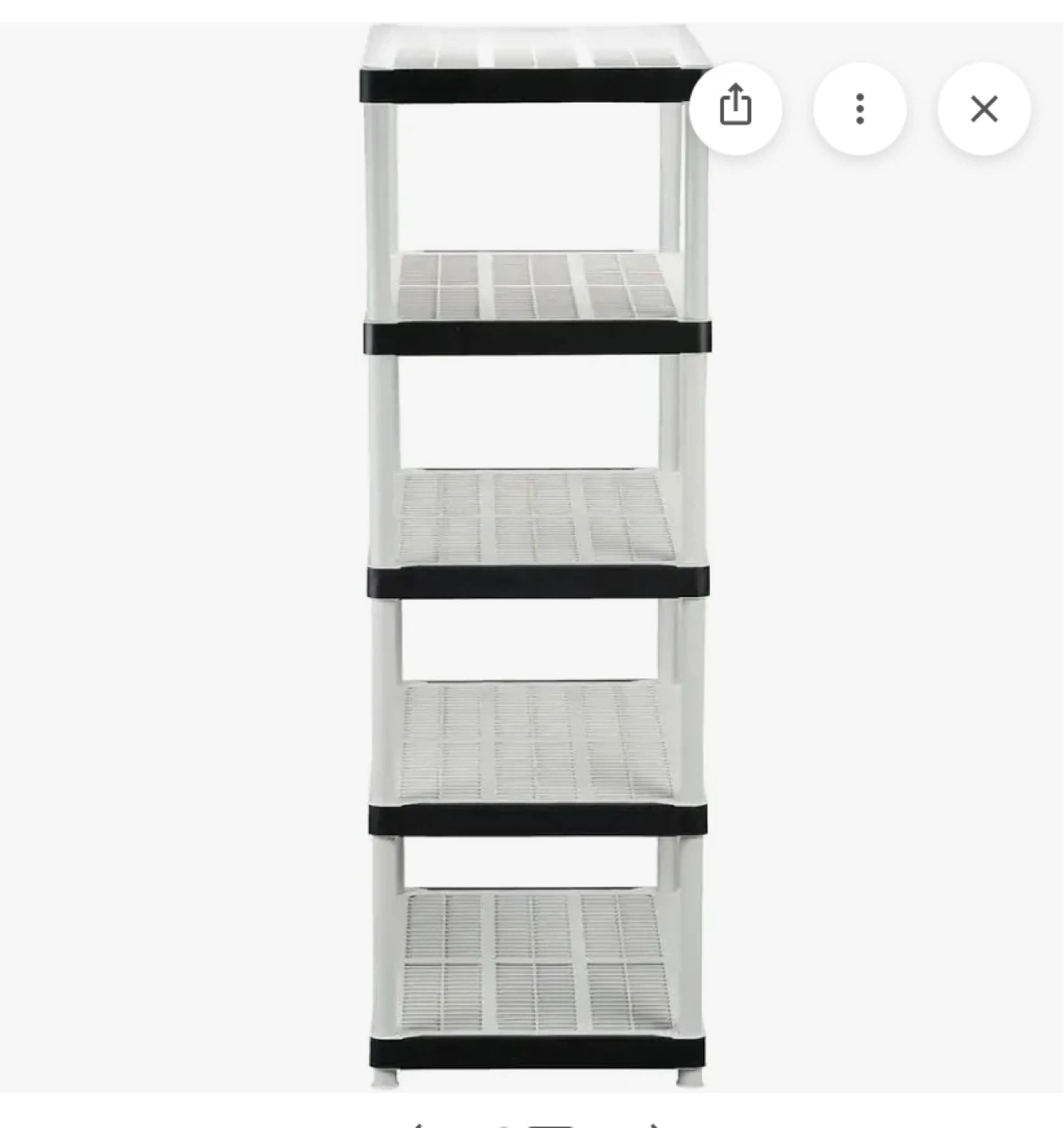 Sturdy 5-Tier Storage Resin Shelf 36”x24” - photo 4