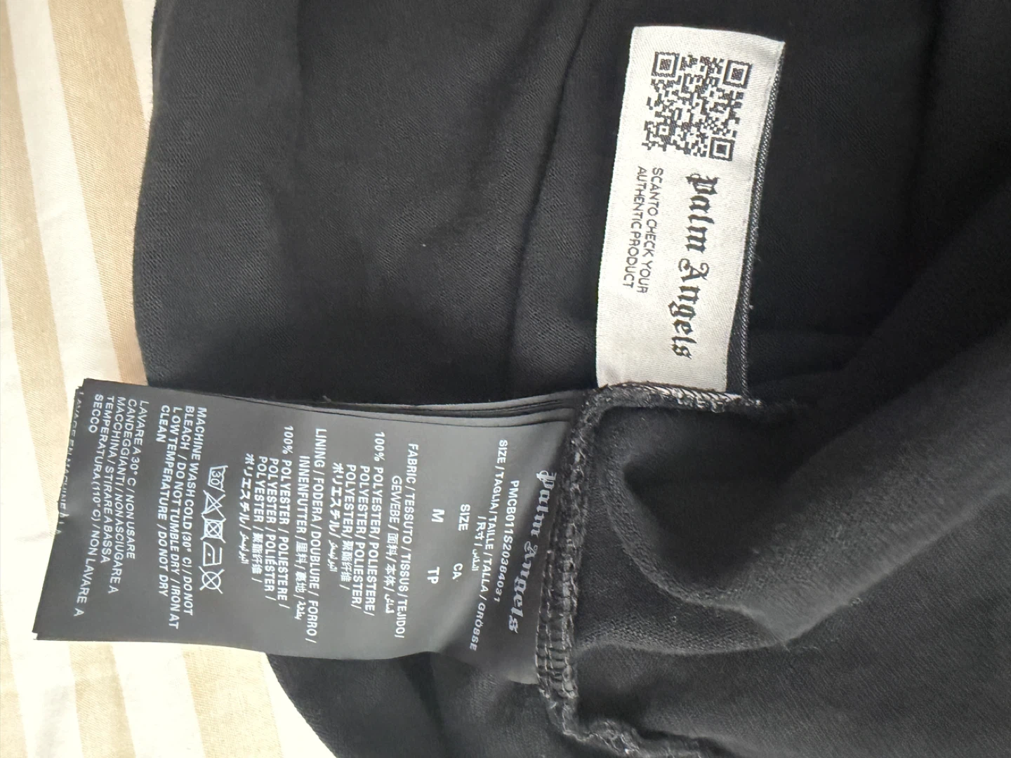Palm Angels Black Bear Graphic T-Shirt Size M - photo 2