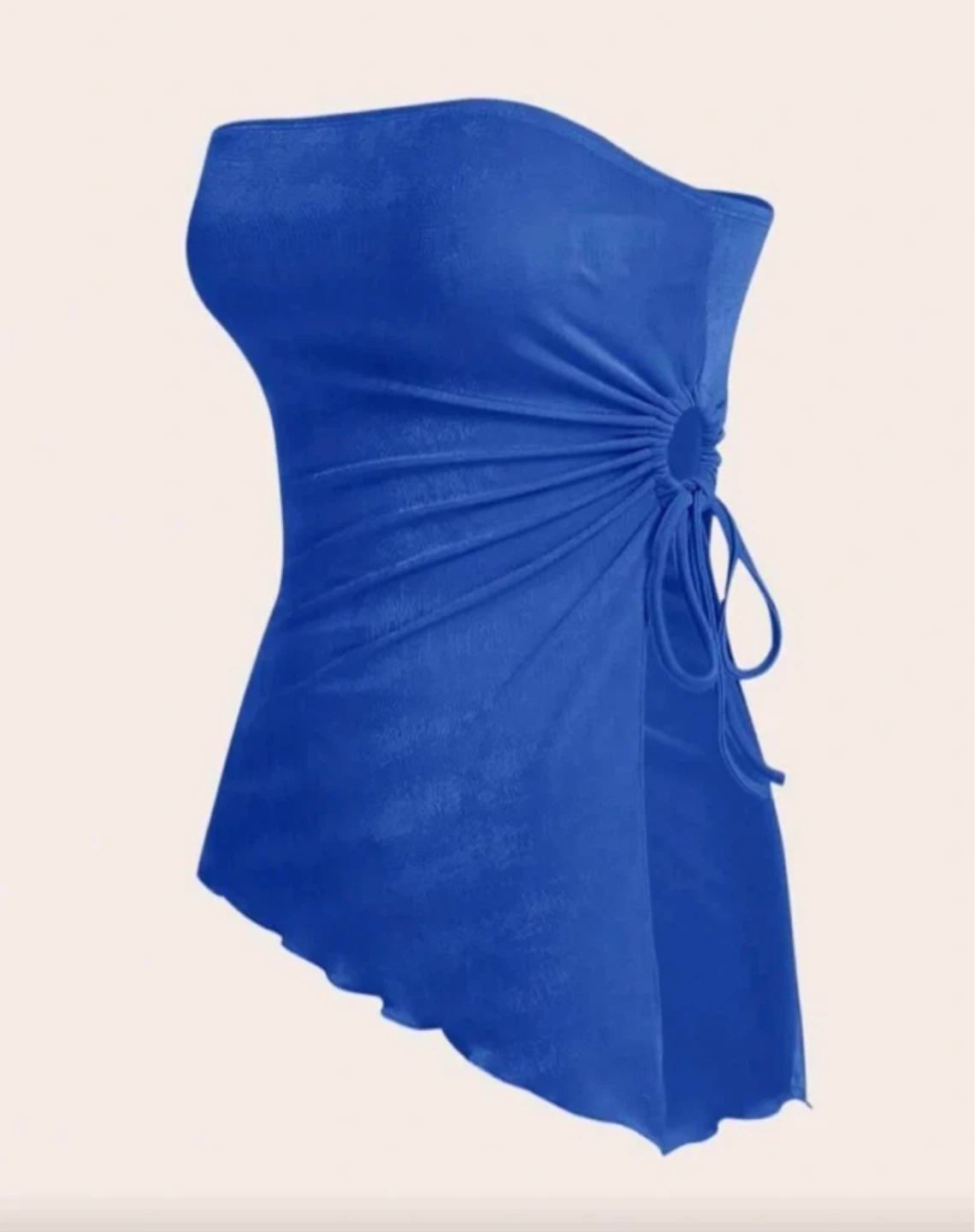 Royal Blue Tube Top w/Tie NEW