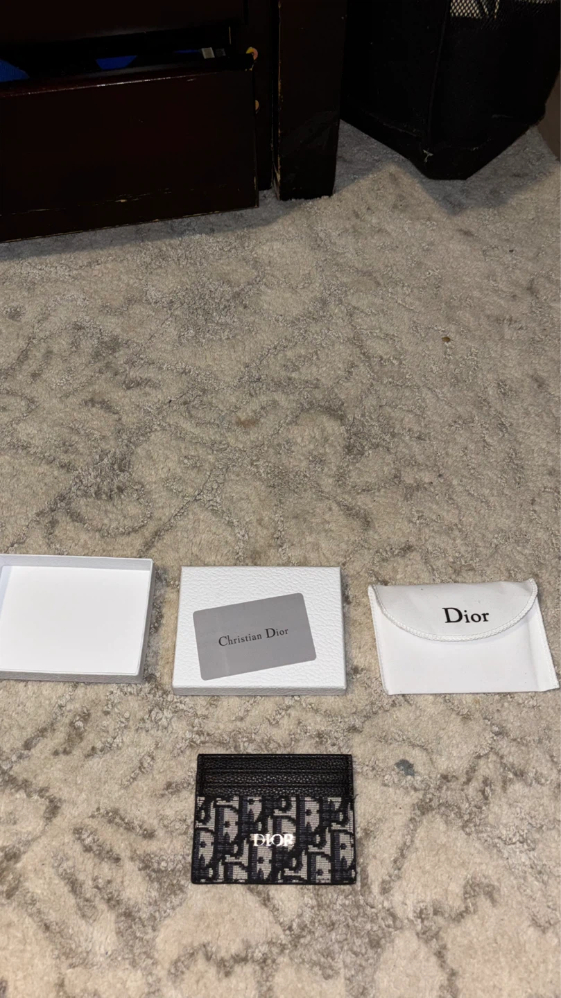 Black and grey Dior Card Holder - photo 5