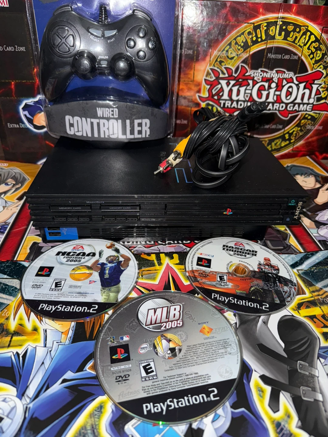 Sony PlayStation 2 Console with 3 Games and Wired Controller