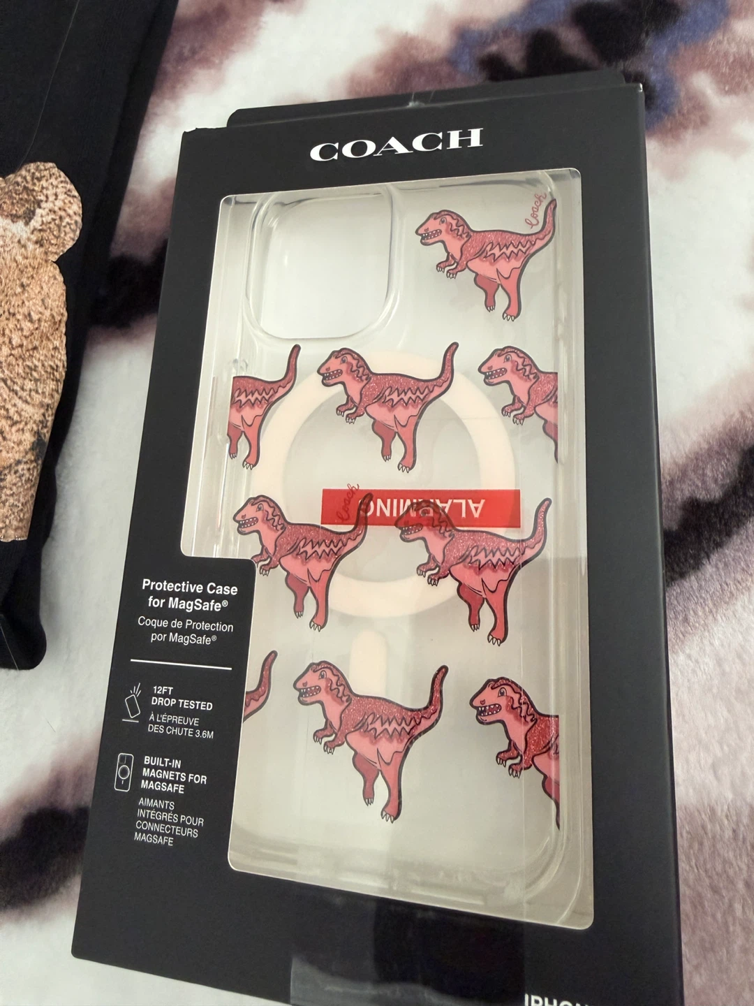 Coach Protective Case for iPhone 16 with MagSafe - T-Rex Design