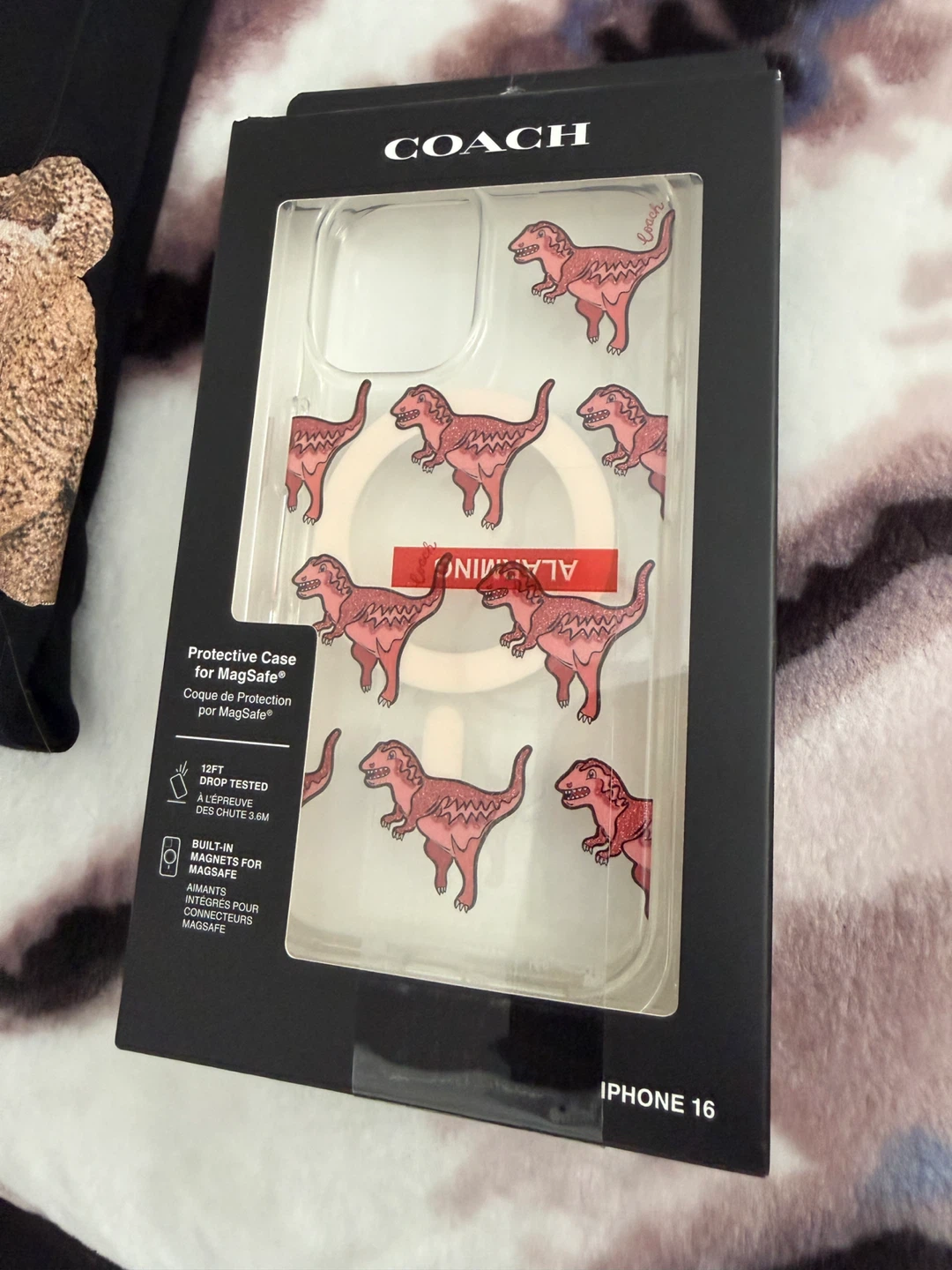 Coach Protective Case for iPhone 16 with MagSafe - T-Rex Design - photo 2