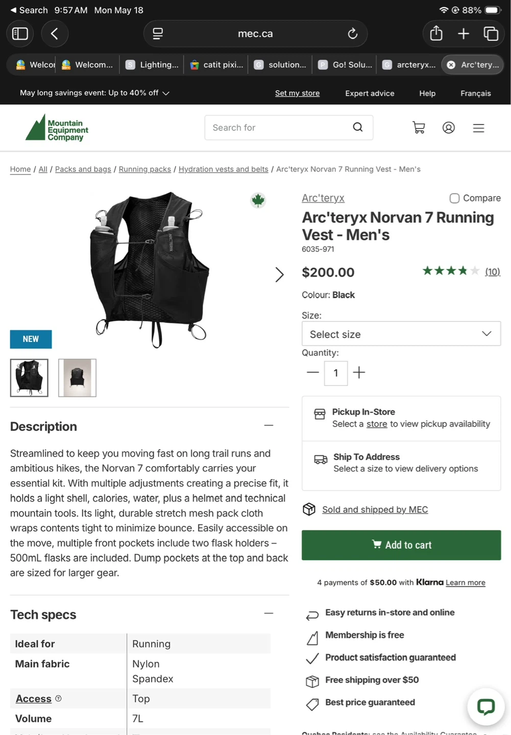 Arc'teryx Norvan 7 Vest - Large - Verve - photo 4