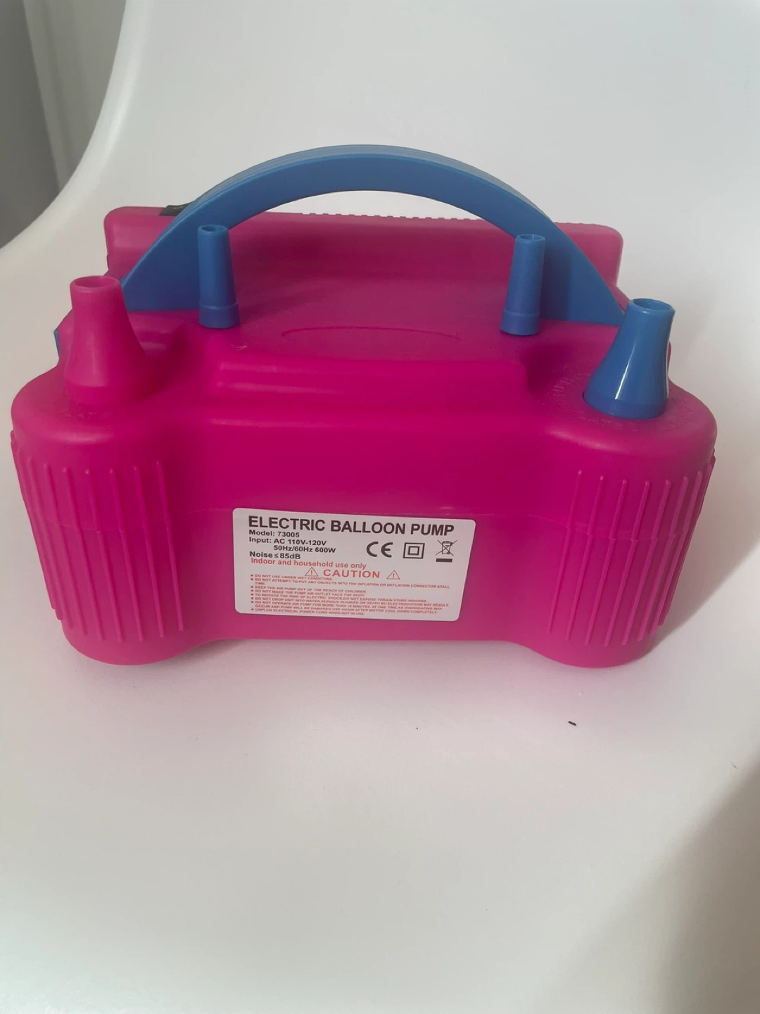 Electric Balloon Pump - Pink and Blue