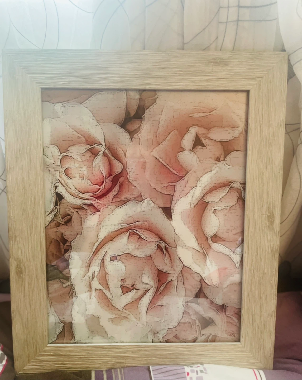 Set of 2 Framed Rose Art Prints
