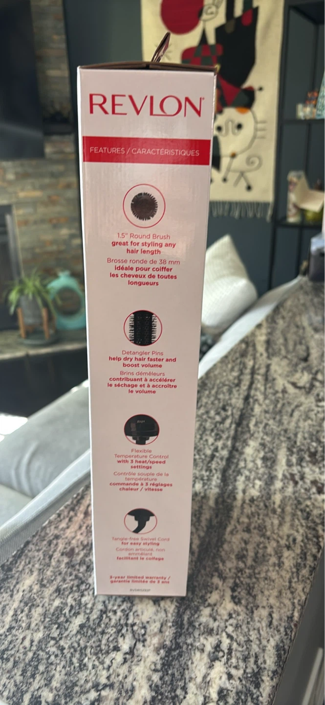 New! Revlon One-Step Root Booster Round Brush Hair Dryer - photo 2