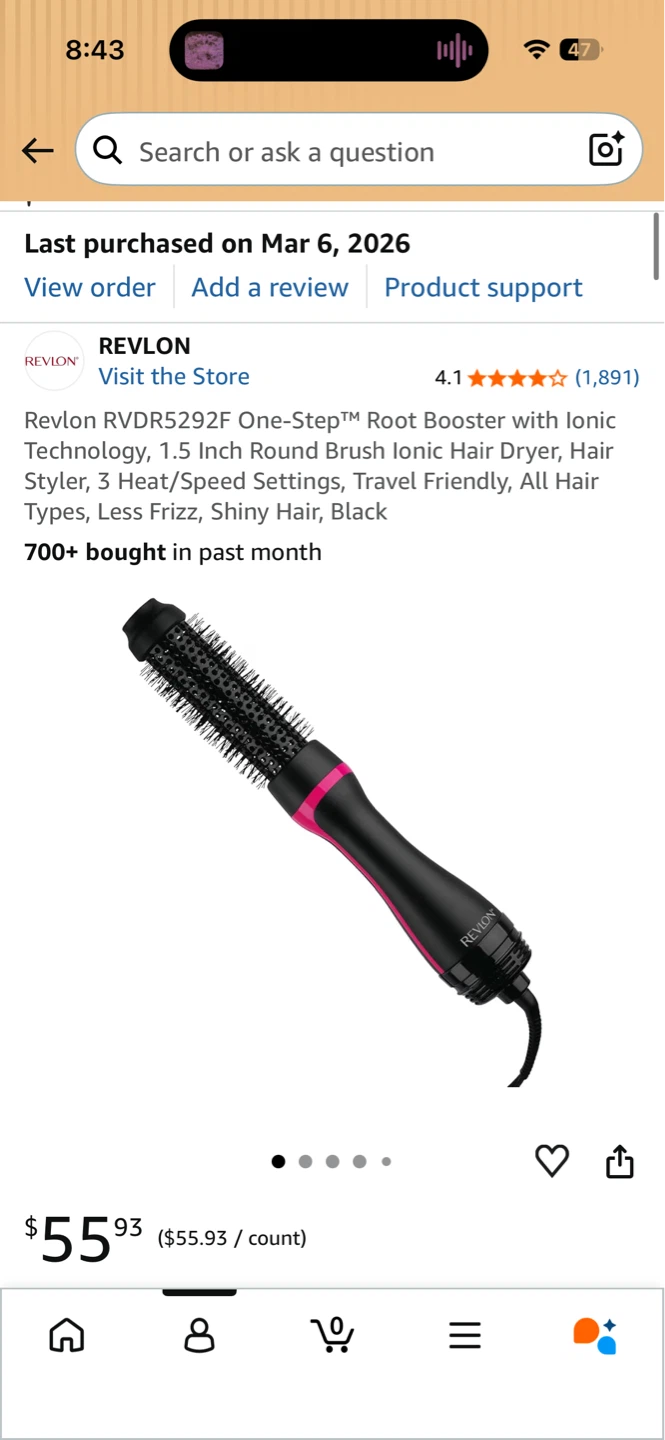New! Revlon One-Step Root Booster Round Brush Hair Dryer - photo 4