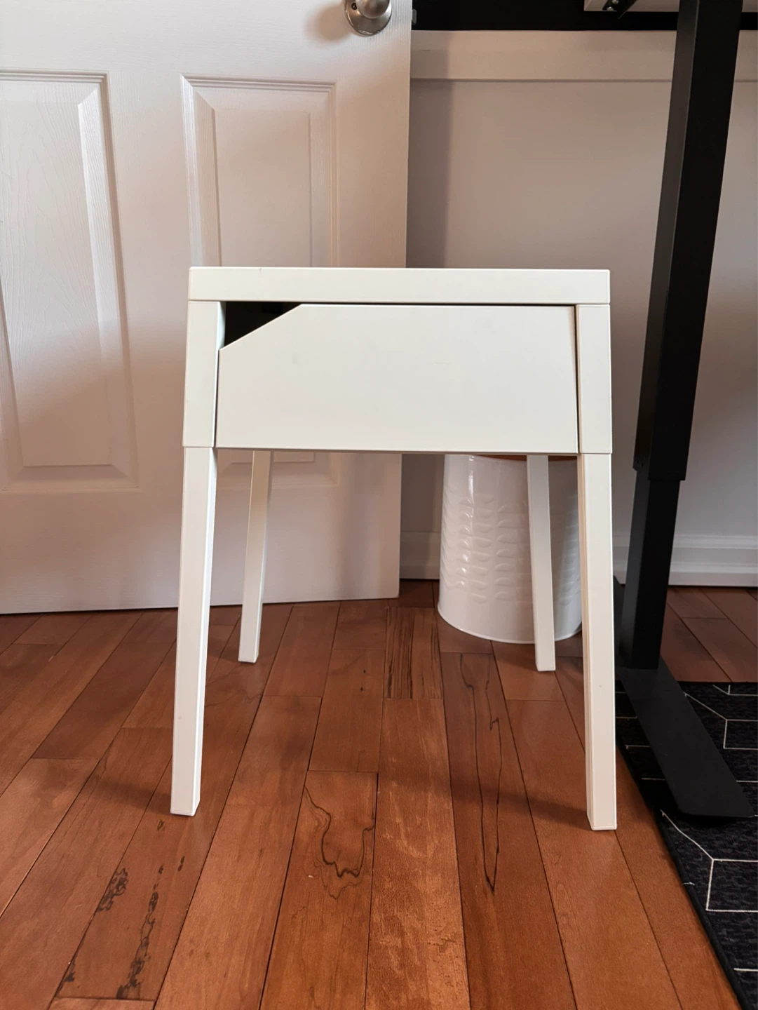 IKEA White Side Table with Drawer