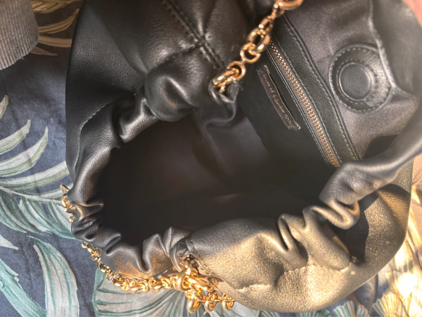 House of Harlow 1960 Black Leather Clutch Handbag - photo 5