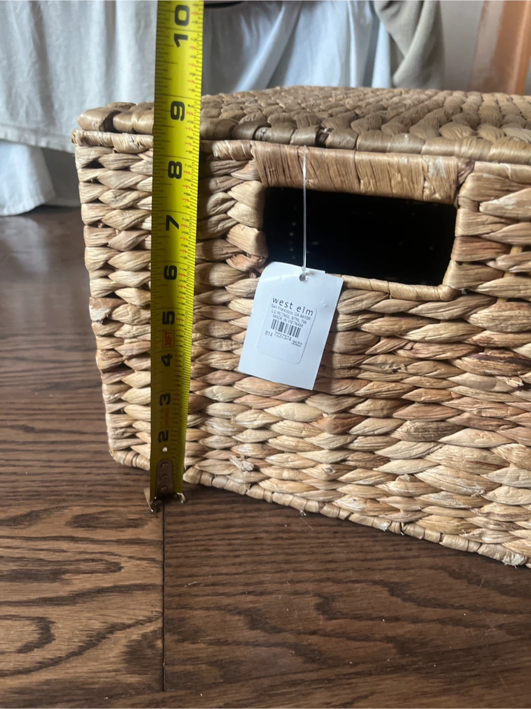 West Elm Woven Storage Basket with Lid - new with tags! - photo 3