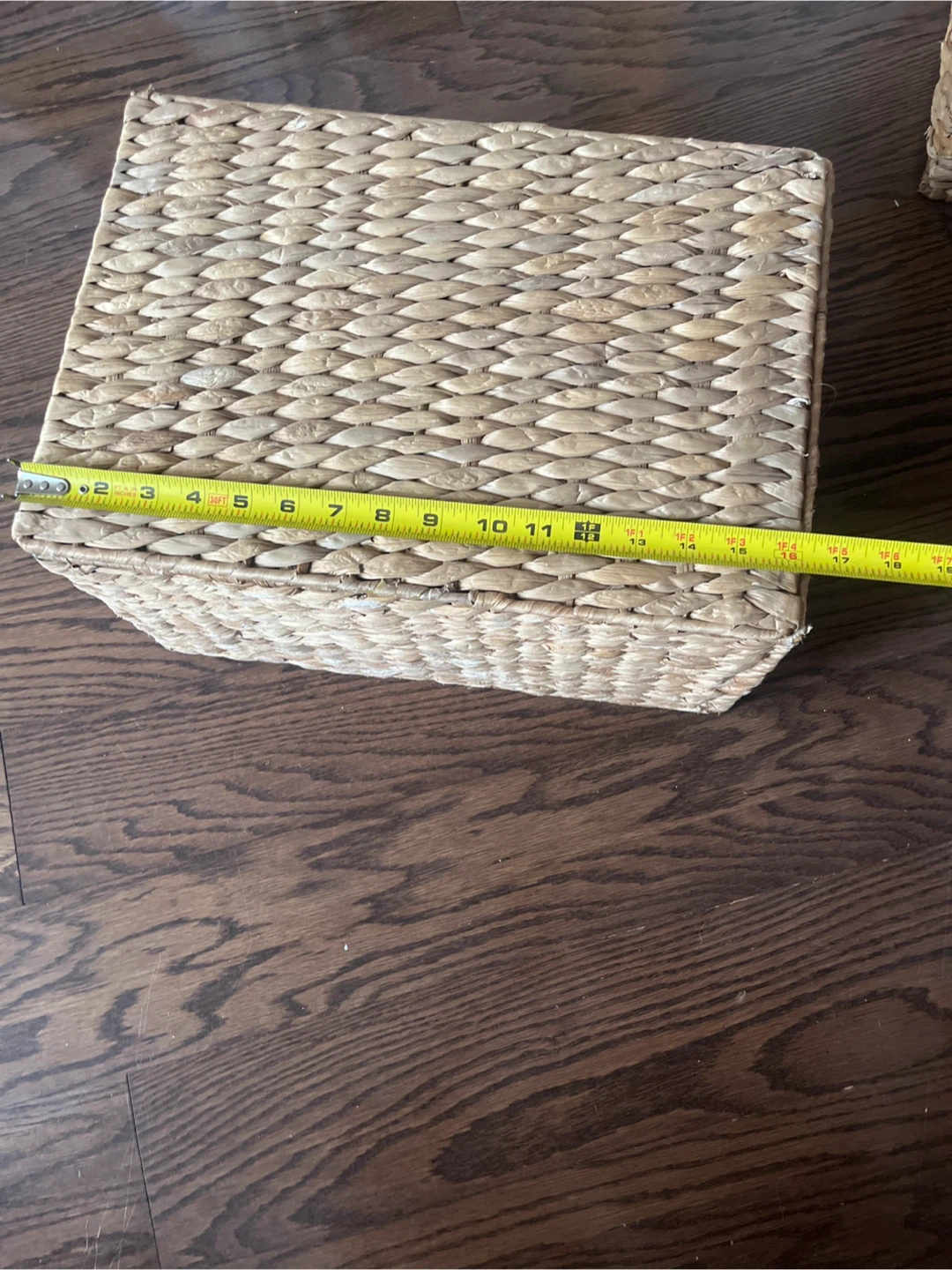 West Elm Woven Storage Basket with Lid - new with tags!