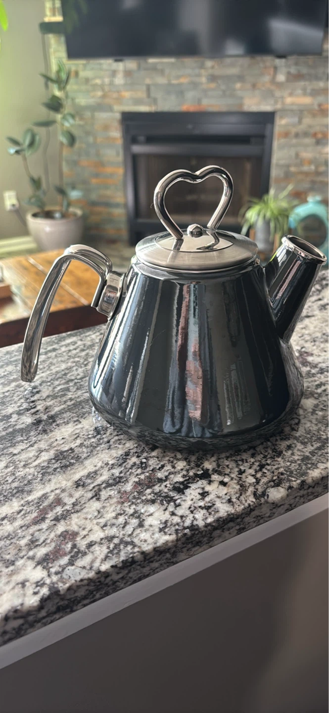 Chantal Black Enamel Tea Kettle