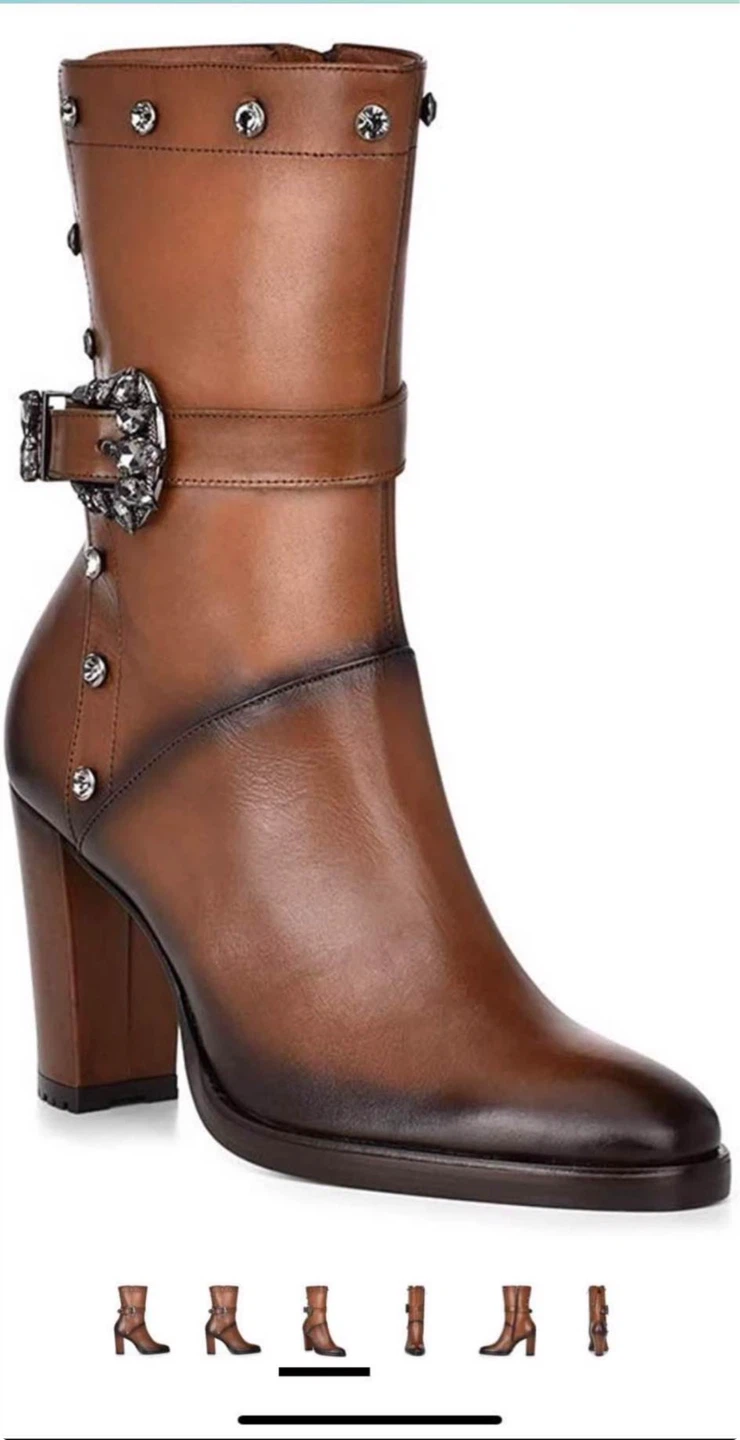 Franco Cuadra Brown Leather Ankle - boots - photo 2