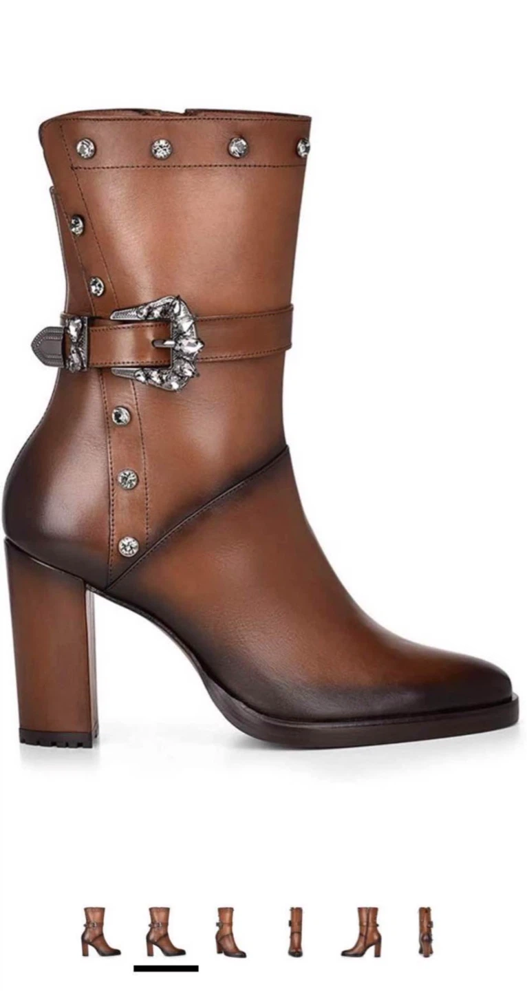 Franco Cuadra Brown Leather Ankle - boots - photo 3