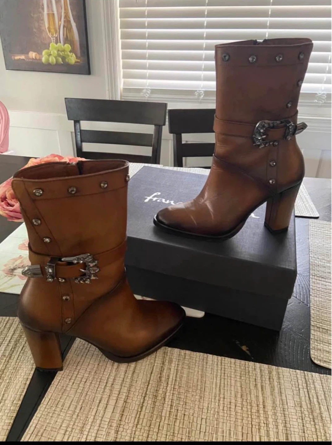 Franco Cuadra Brown Leather Ankle - boots