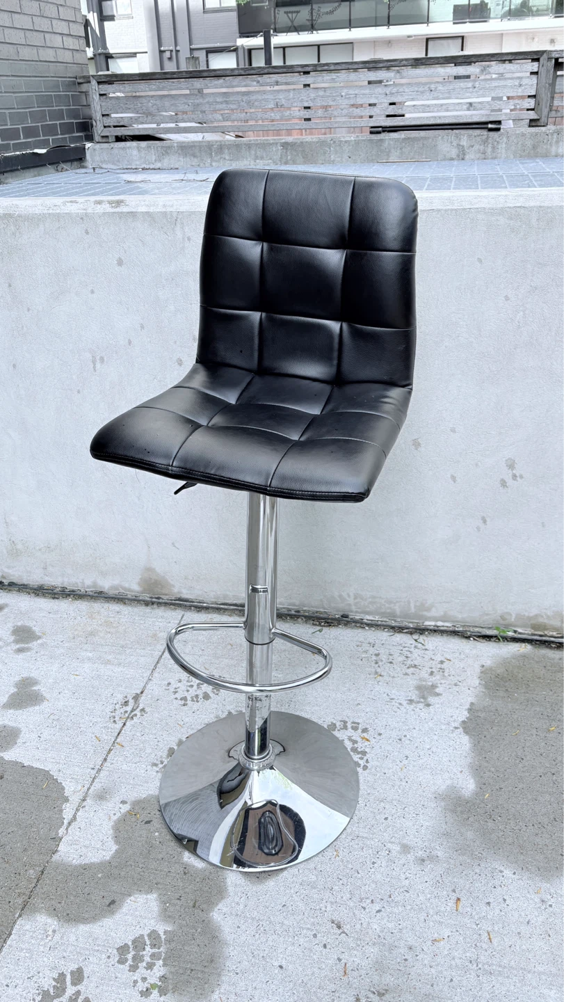 Adjustable Armless Bar Stool