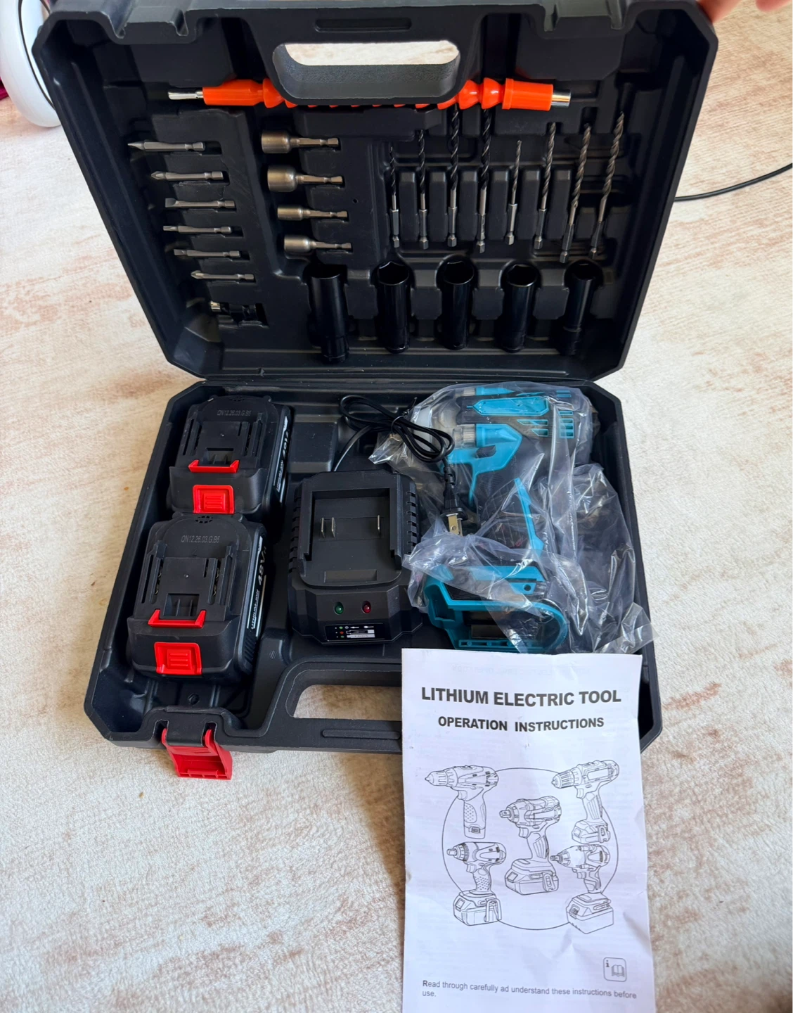 Lithium Electric Tool Kit 48V with 2 Batteries