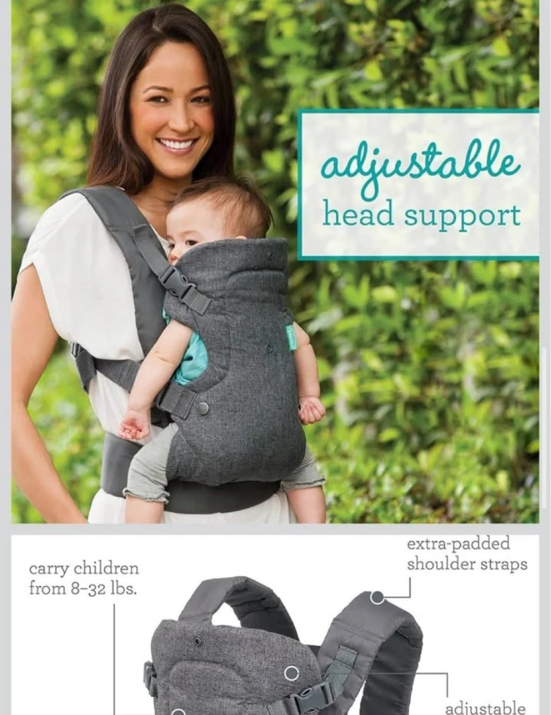 Infantino Baby Carrier Gray - photo 2