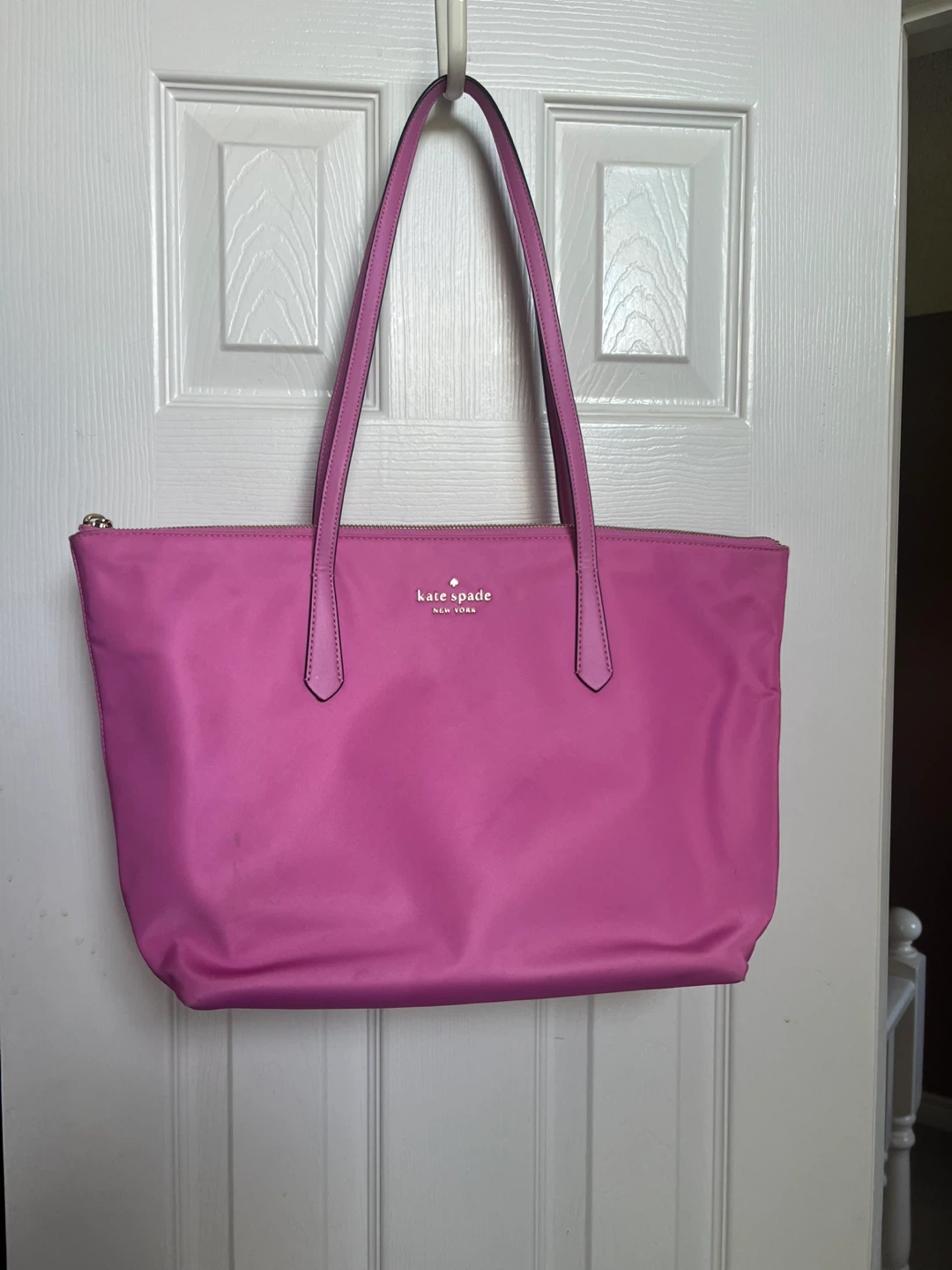 Kate Spade Pink Nylon Tote Bag