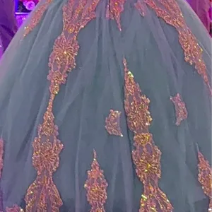 Sparkly Off-the-Shoulder Quinceañera Dress