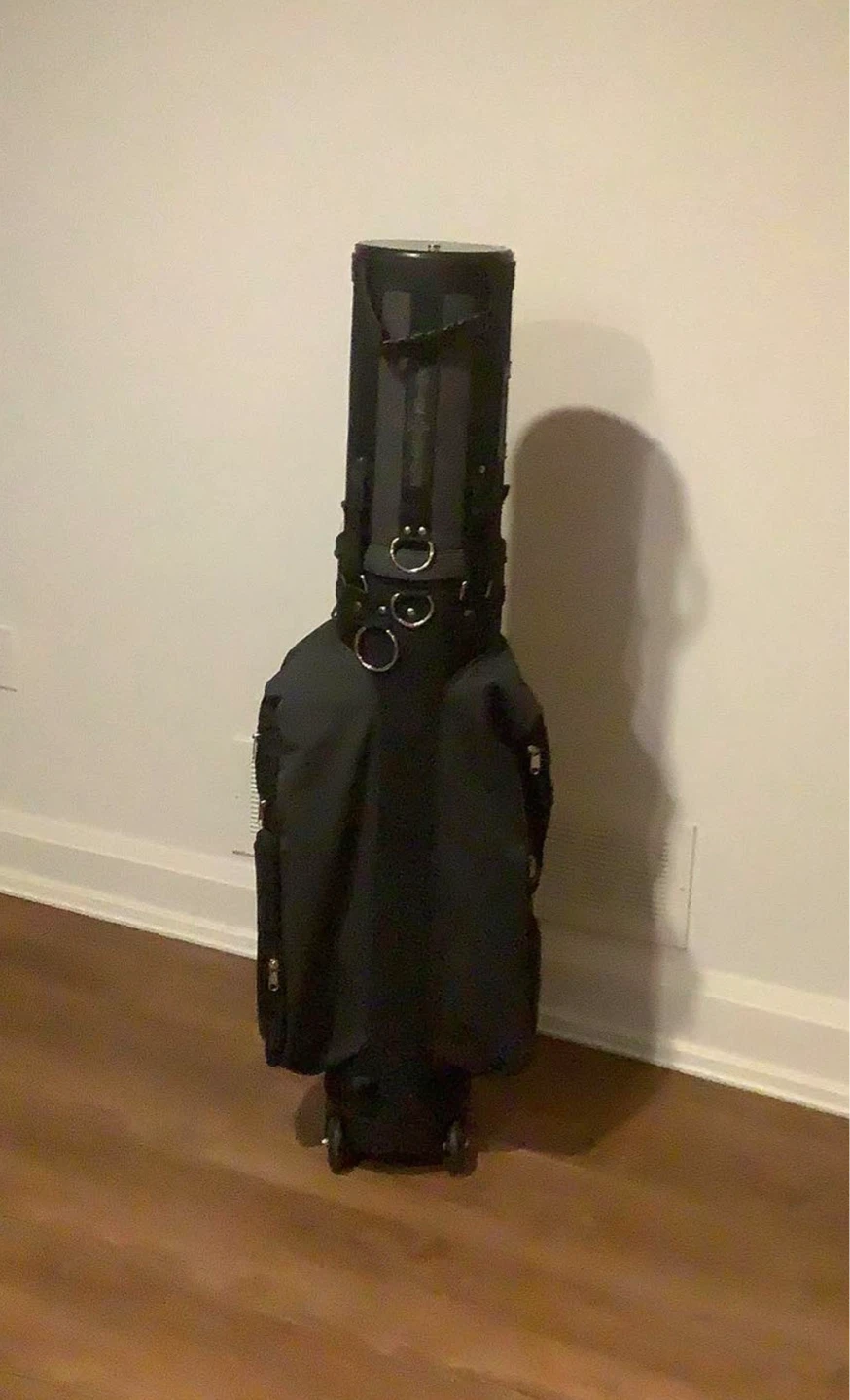 Black Golf Travel Bag with Wheels