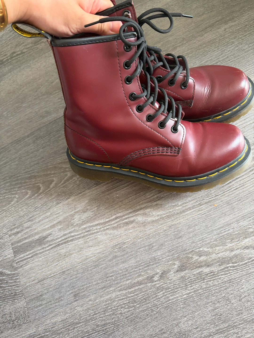 Dr. Martens Cherry Red 1460 Boots