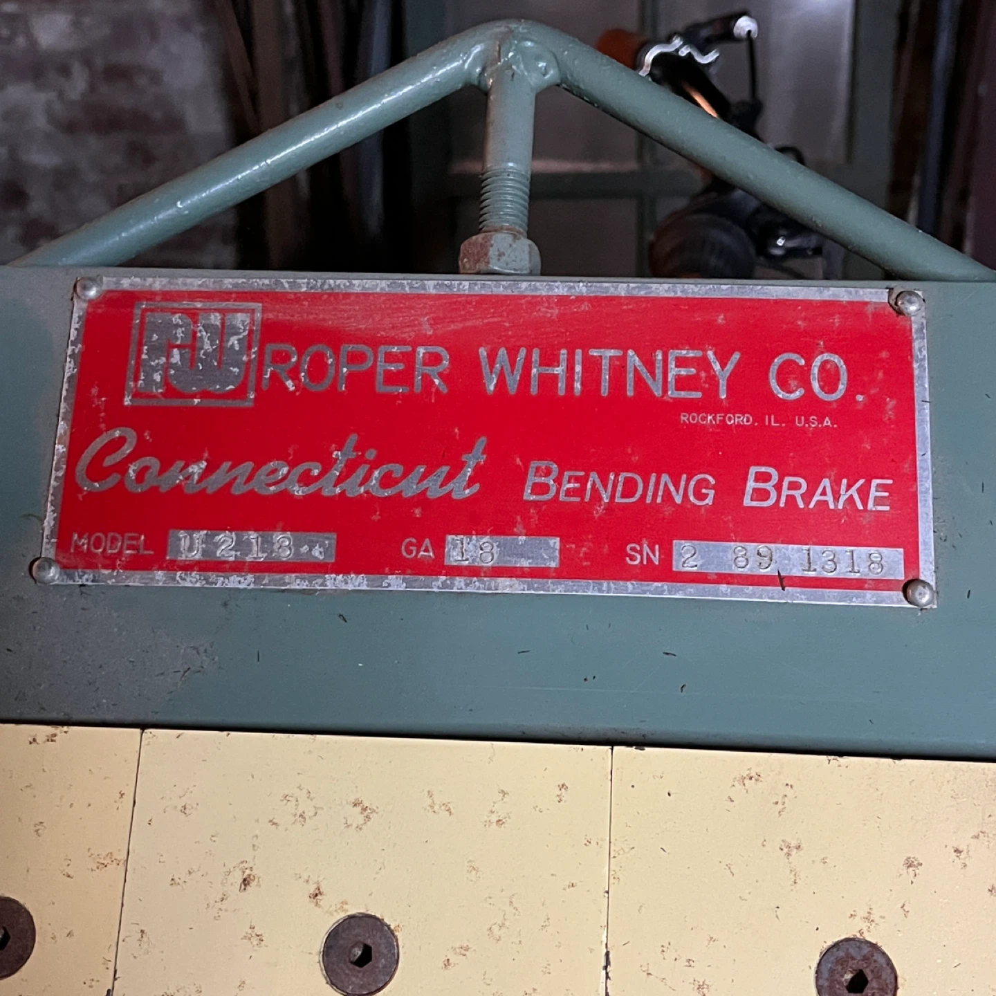 Roper Whitney Co. box brake Model U213-4 - photo 2