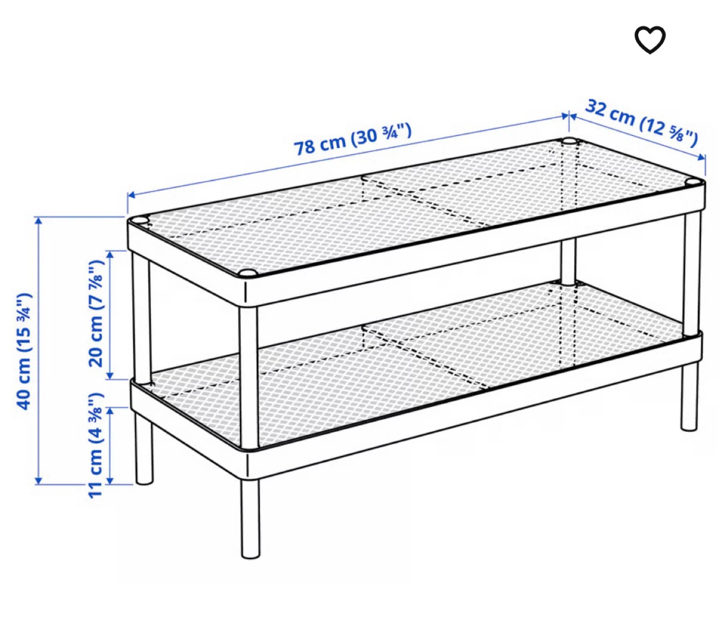 White Shoe Rack with Tray - photo 3