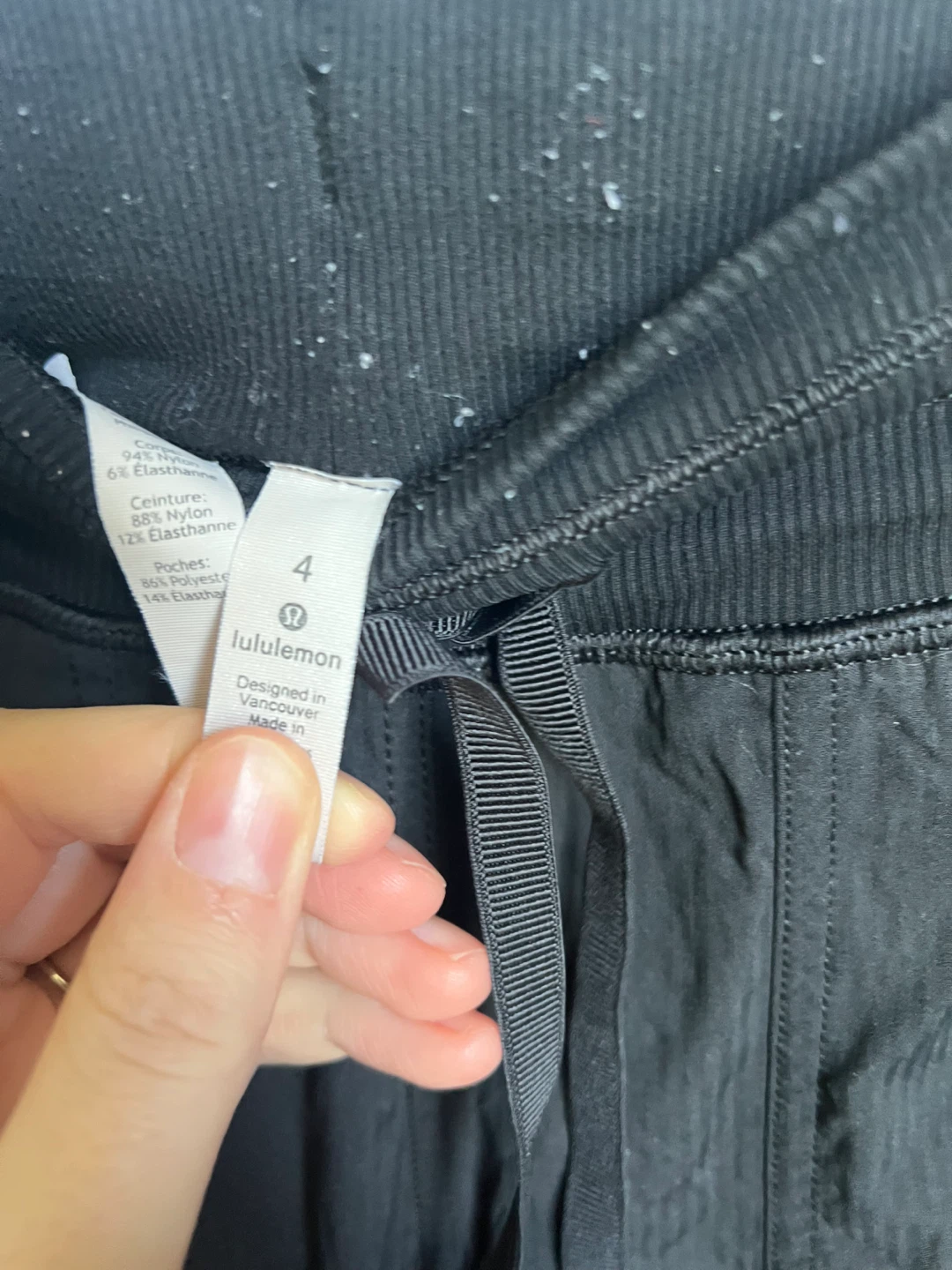 Size 4 black lulu dance studio pants - photo 2