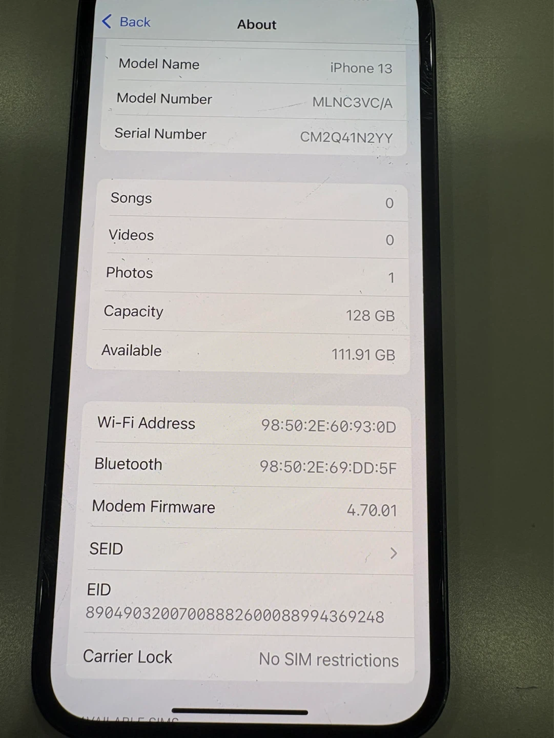 iPhone 13 128GB - Midnight - photo 4