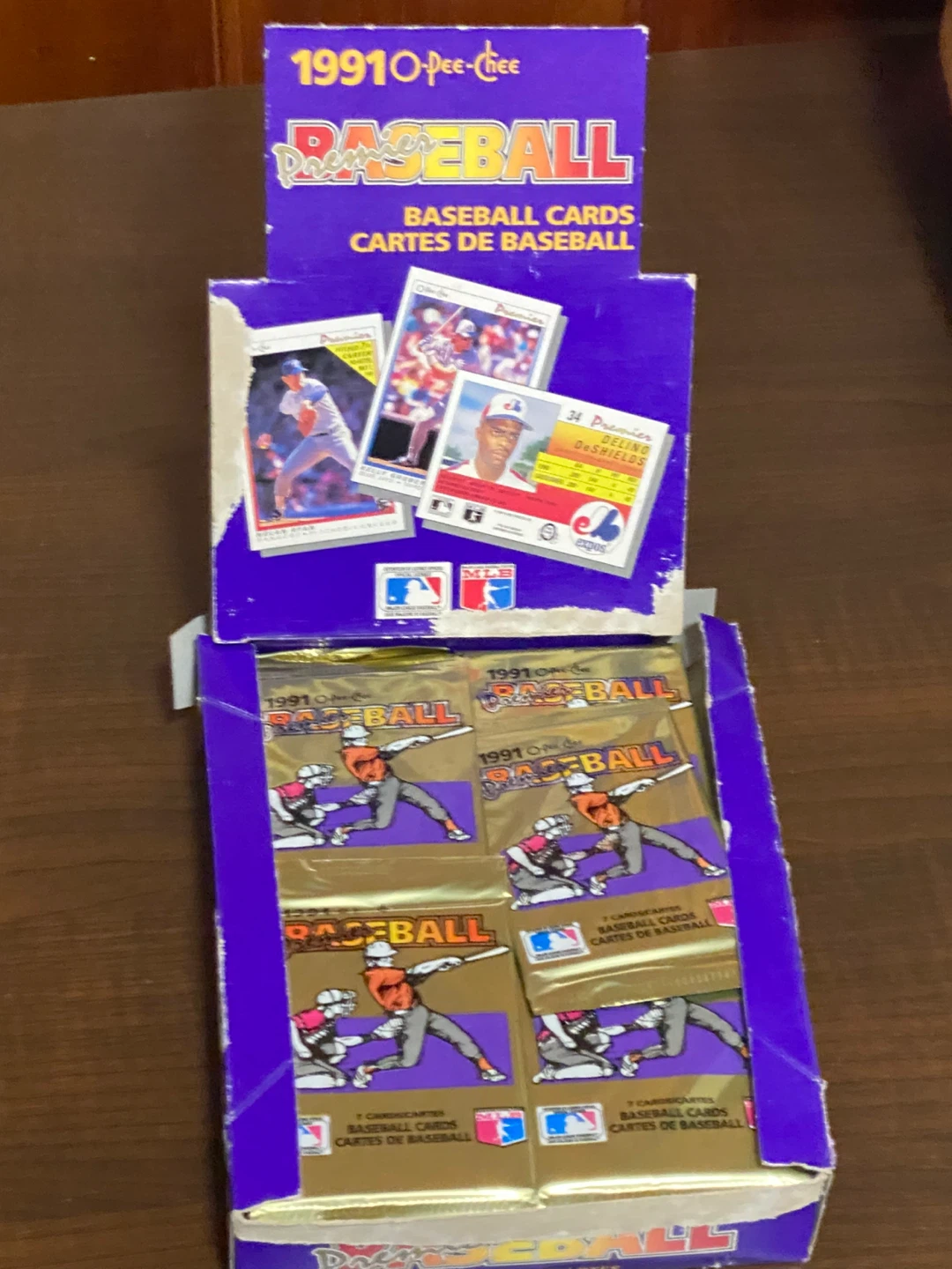 1991 Unopened O-Pee-Chee Baseball Card Box