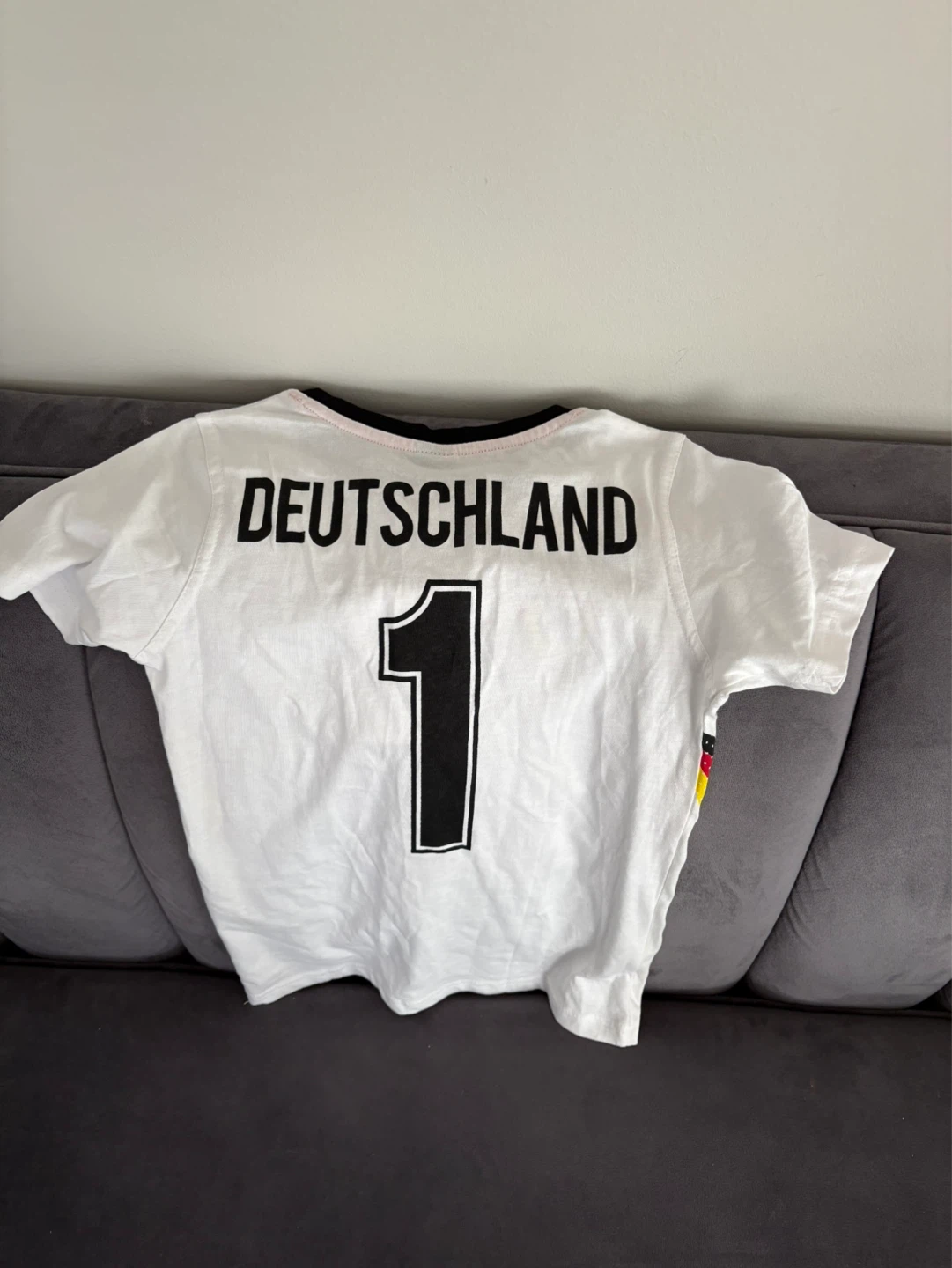 YFK Deutschland Soccer Jersey T-Shirt Size 128 / 7-8 Years - photo 3