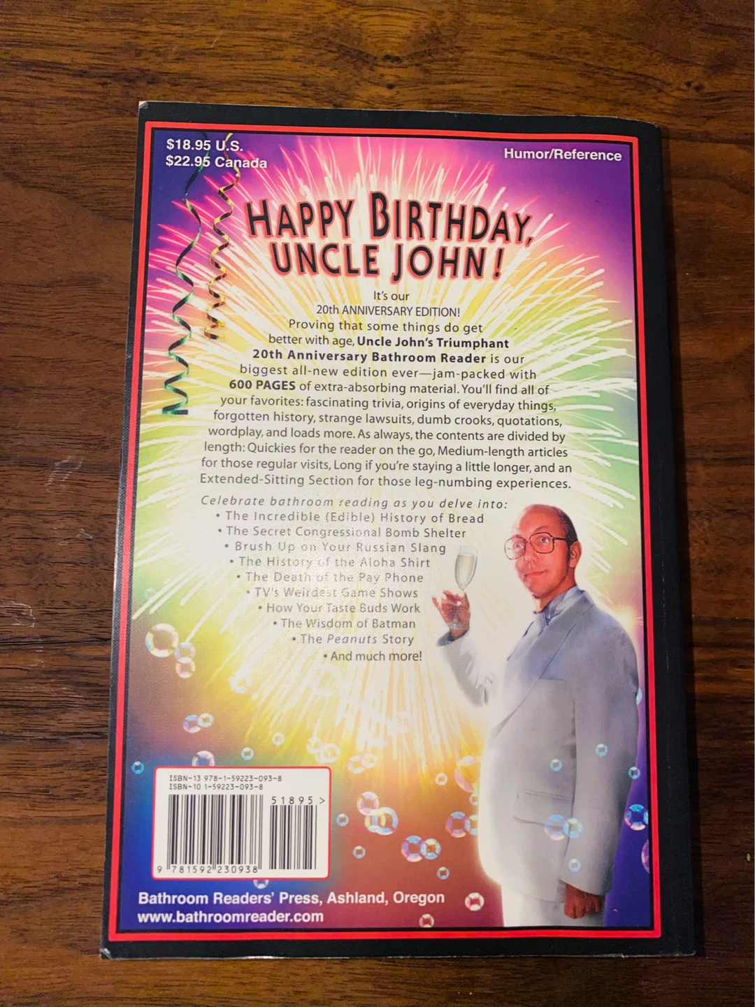 Uncle John's Triumphant 20th Anniversary Bathroom Reader Book - photo 3
