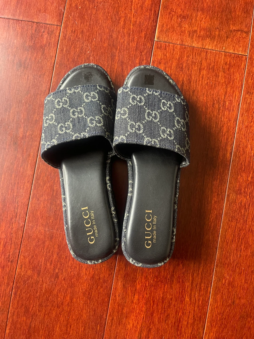 Women GG Canvas Slide Sandals