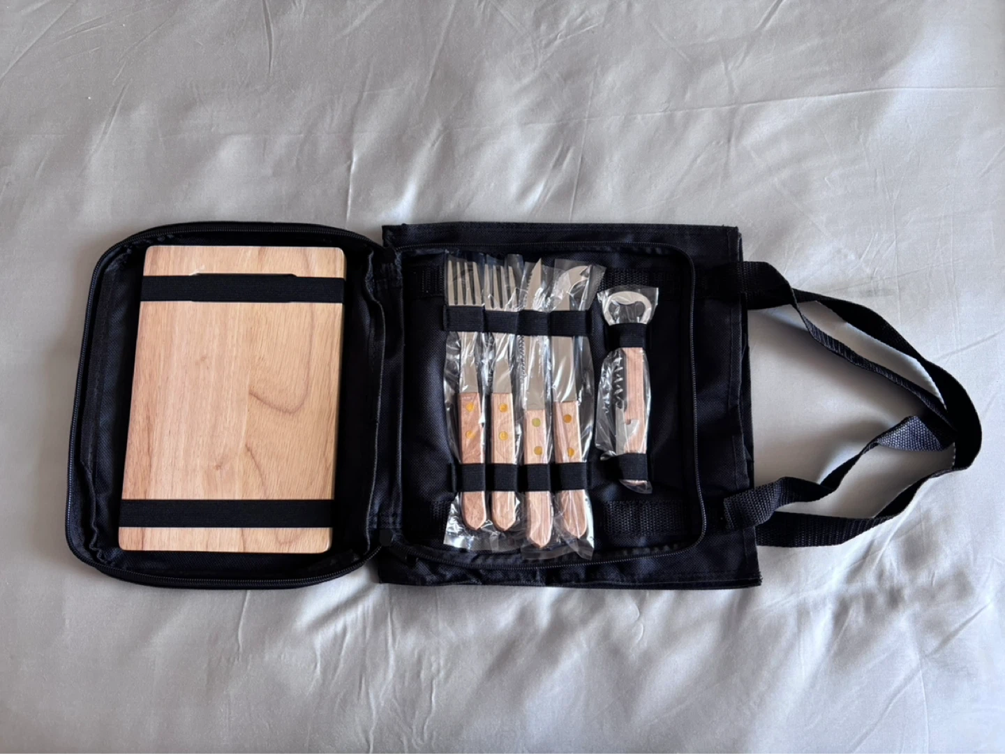 NEW portable picnic or BBQ Utensil Set with Black Carrying Case
