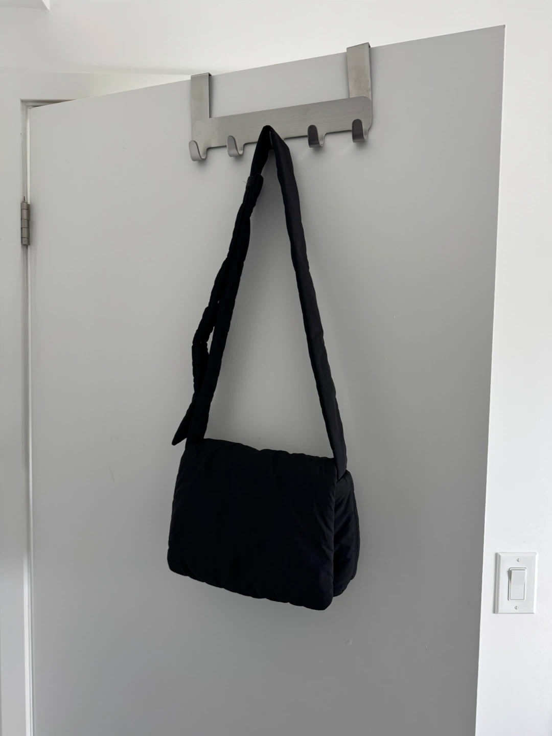 Zara Black Padded Shoulder Bag