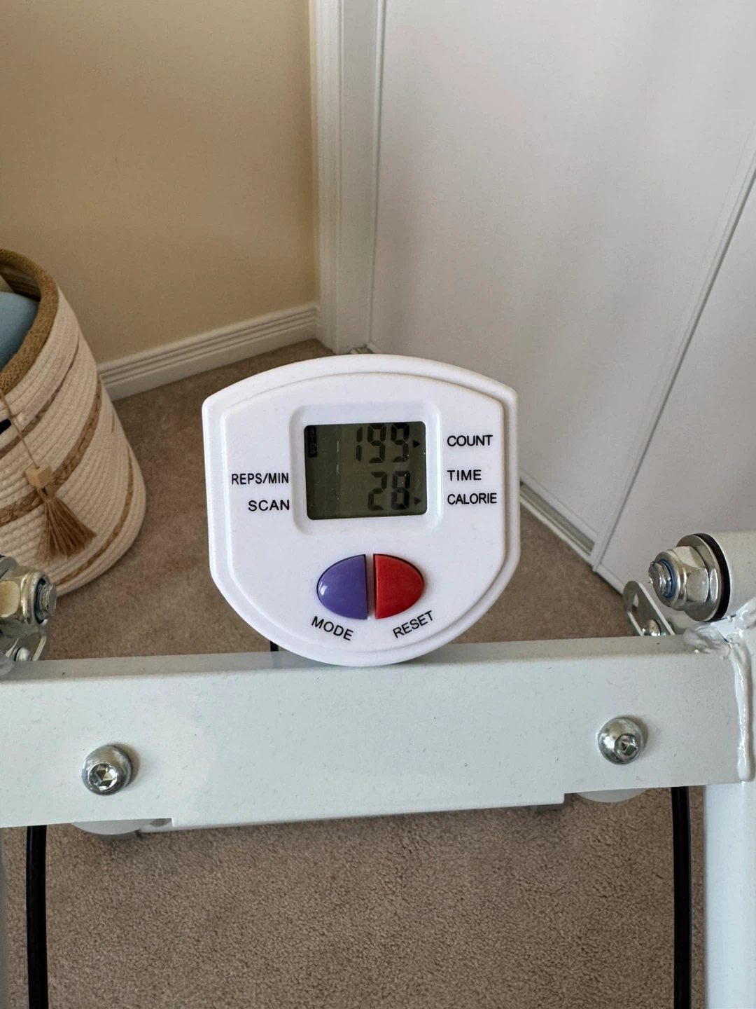 White Stair Stepper Machine w/ Digital Monitor Screen - photo 4