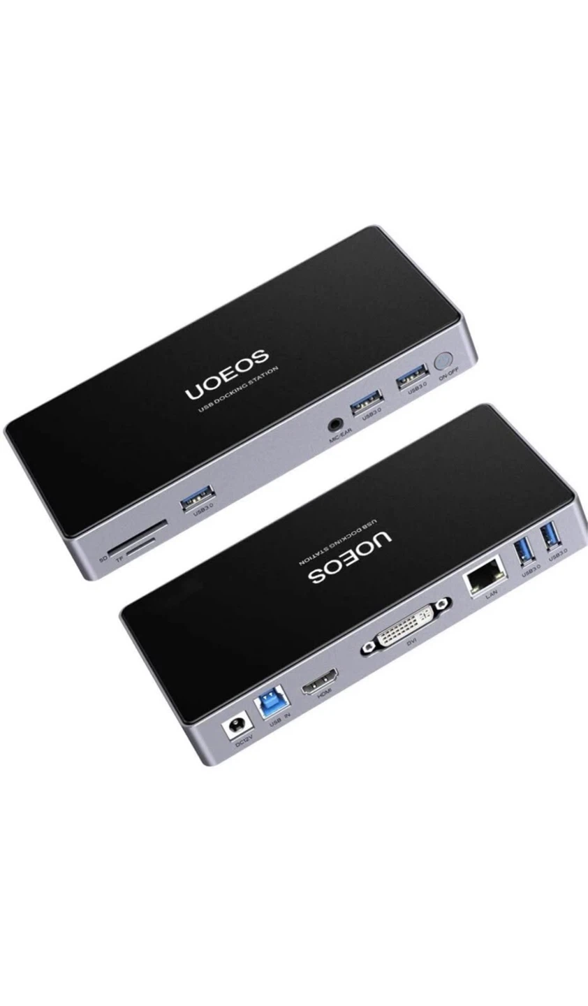 UOEOS Dual Monitor USB 3.0 Universal Docking Station - photo 3
