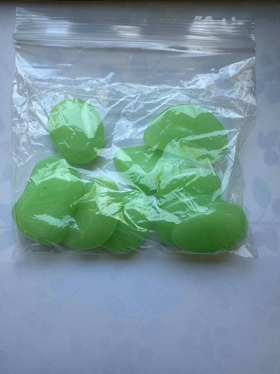 Acrylic glow-in-the-dark stones
